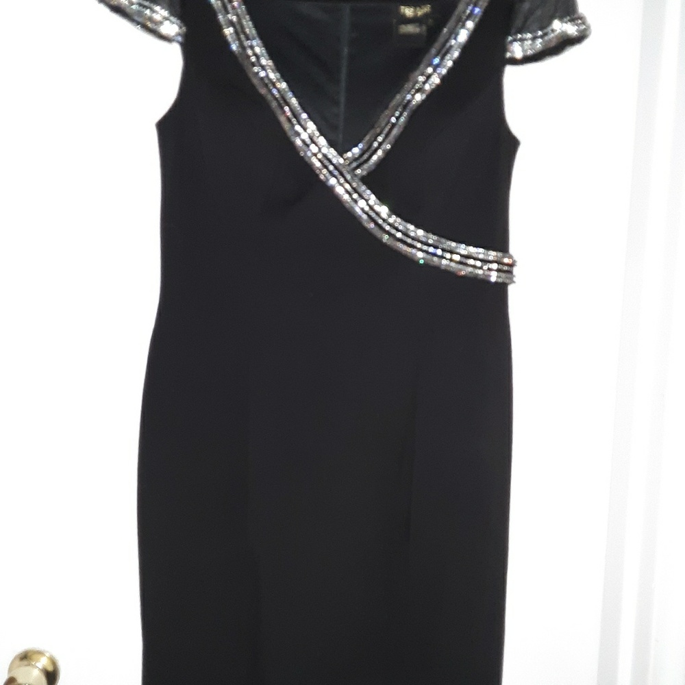 Train Couture Black Cocktail dress